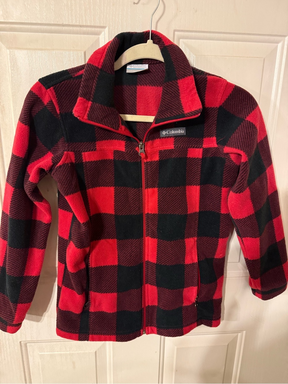 Columbia Red & Black BuffaloPlaid Women Fleece Jacket